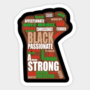 Black daddy african american gift Sticker